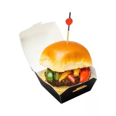 China Custom Eco-Friendly Food Snack Burger Packaging Box One-Step Takeaway for Fast Food for sale