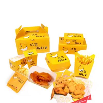 China Customized Printing on Fast Food Grade Kraft Paper Packaging: Ideal for Hot Dog, Fried Chicken, and Hamburger Boxes for sale