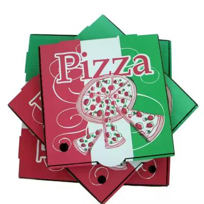 China Customized pizza box size biodegradable fast food grade corrugated paper packaging box for sale