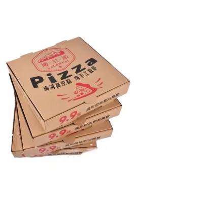 China Customized hexagonal pizza box eco-friendly and recyclable corrugated baking packaging takeout paper box for sale