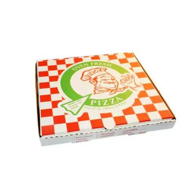 China Customized takeaway pizza box eco-friendly and biodegradable fast food packaging paper box for sale