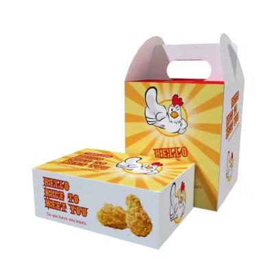 China Eco-friendly custom hot dog French fried chicken paper box for takeaway food grade paper box for sale