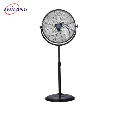 China Hotel Wide Grill Drum Shape New Powered Swing 3 Speed Metal Rack Cooling Fan for sale