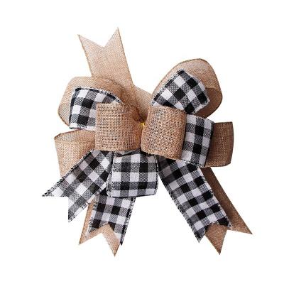 China Arco de fita de borracha de 30 mm * 45 cm Arco pré-fabricado para decoração de Natal sazonal à venda