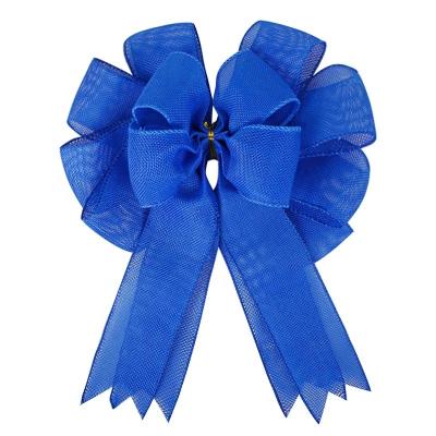 China Árvore de Natal Top Ocasião Primavera Verão Coroa Arco Jumbo Burlap Decoração de fitas Arcos à venda