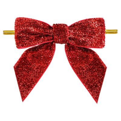 Chine Hot sale velvet Ribbon bow Material Self Adhesive Gift Box Bows for Customized Decoration à vendre