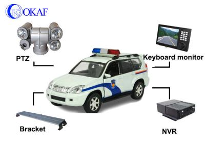 China Câmera do veículo PTZ do carro de polícia, auto rotação de seguimento da câmara de vigilância 360° de PTZ à venda