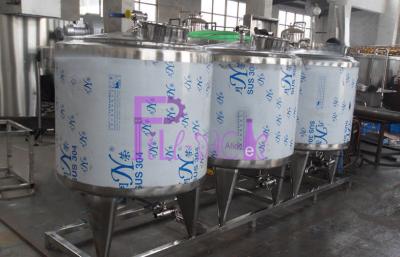 China Línea de transformación del refresco del sistema de la limpieza del CIP semi auto con el tanque 500L en venta