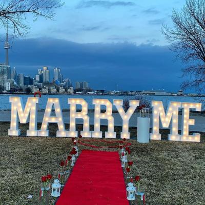 China Buildings Marquee letters led letter light up sign marquee letter logo for wedding decoration for sale