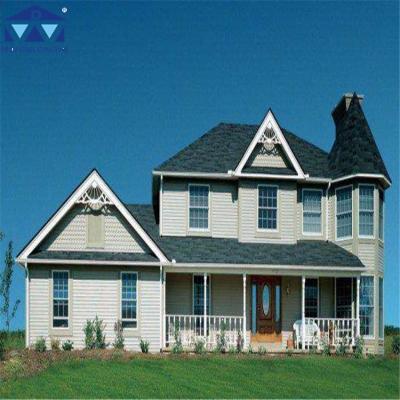 China Slope roof house prefab light steel bedroom villa apartment or villa for worldwide for sale