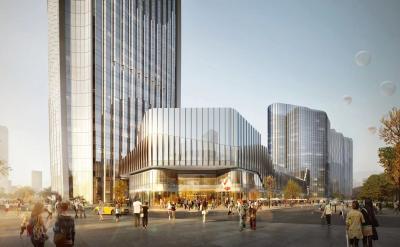 China Innovative hohe Stahlgebäude Einkaufszentrum / Supermarkt zu verkaufen