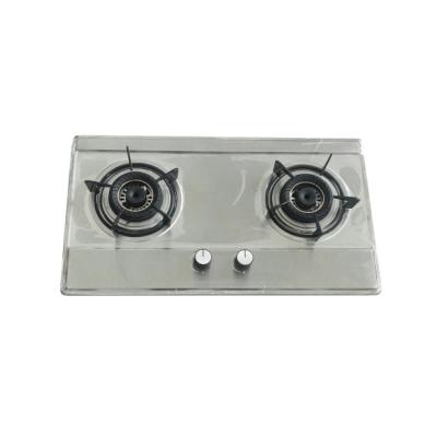 China Household 0.6mm Stainless Steel Construction In 2 Burner Household Deluxe Build In Gas Stove for sale