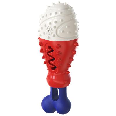 China Natural Rubber Durable Durable Dig And Chew Doy Interactive Toy Puppy Puppy Hard Squeaky Toy for sale
