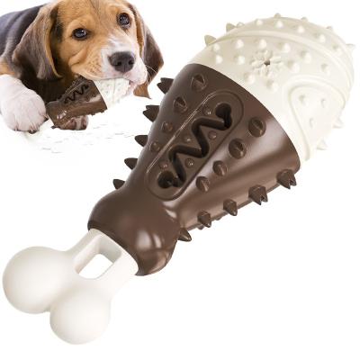 China Natural Rubber Durable Durable Dig And Chew Doy Interactive Toy Puppy Puppy Hard Squeaky Toy for sale