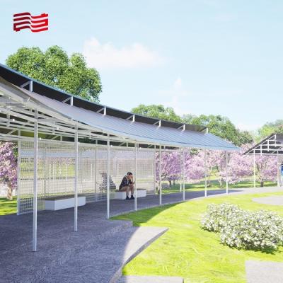 Chine Taille personnalisée Pergola de style moderne dans le thème Emberwind pour la décoration du jardin à vendre