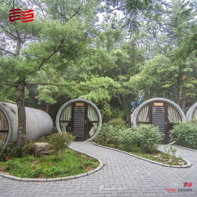 China Skillful transformation of cement pipes achieving the classic of the culvert pipe room hotel in the scenic area for sale