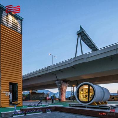 China The culvert pipe room hotel the magical accommodation space transformed from cement pipes for sale