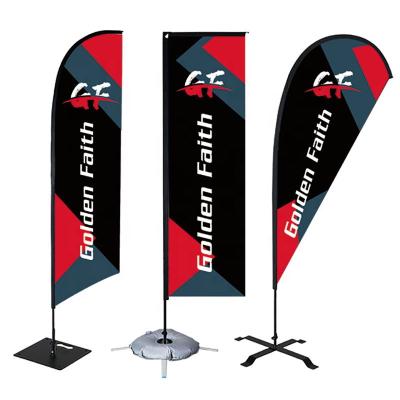 China Healthcare Institute Custom Cheap Advertising Flying Banners Feather Flag Banners Beach Flag Teardrop Flag for sale