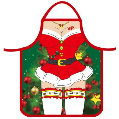 China Custom Funny Wholesale Cheap Price Kitchen Apron Cotton Promotion Profession Christmas Apron Durable For Cooking for sale