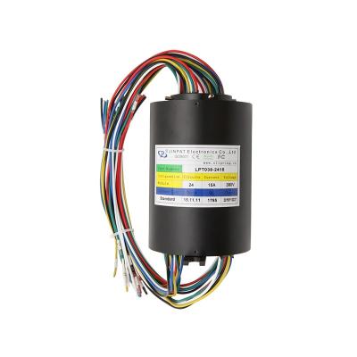 China resbalón rotatorio Ring Electrical Connector de la aleación de aluminio 15A 38.1m m 24 circuitos en venta