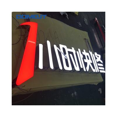 China Factory Sale Various Easy Installation Outdoor Advertising Epoxy Resin Led Letter Illuminated Signage for sale