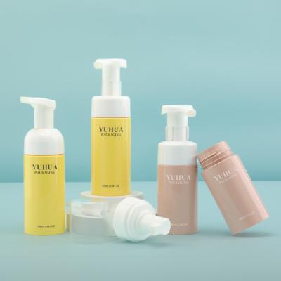 China Custom 100ml 120ml Plastic Foam Pump Bottle For Hand Wash Liquid Facial Cleanser Soap en venta
