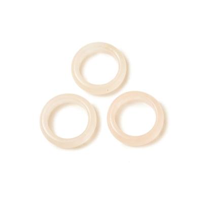 China China Natural Rose Quartz Rings Hot Selling Rose Quartz Band Ring for Love Gift for sale