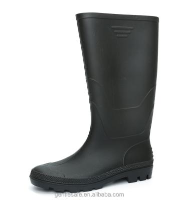 China EN ISO 20345:2011 GT8959 Mens Black PVC Rain Boots for sale