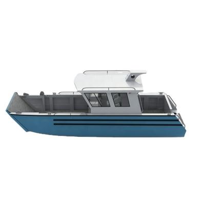 China Fishing 26ft High Speed Aluminum Landing Craft Aluminum Work Boat 7.9m With Wheelhouse for sale