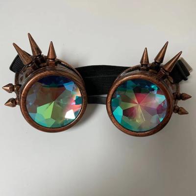 China Festival Stuff Retro Steampunk Glass Cosplay Retro Welding Punk Glasses Vintage Steampunk Glasses Cyber Goggles Glasses for sale