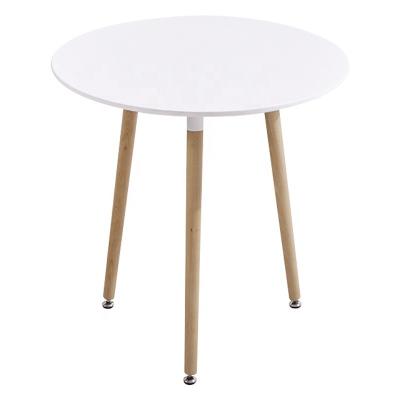 China Leisure Adjustable Modern Nordic Coffee Table Long Square (Height) and Wooden Legs Round Casual Table Dining For Living Room Balcony Garden for sale