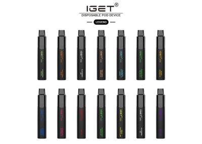 China Iget Legend 4000 Puffs 12ml Oil Liquid Mesh Coil 20 Flavor Juice Taste for sale
