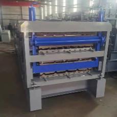 China Corrugated Three Layer Color Steel Roll Forming Machine Full Automatic for sale