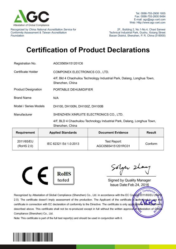 ROHS - Componex Electronics Co.,Ltd