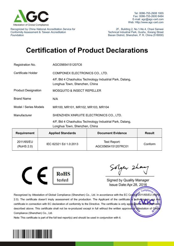 ROHS - Componex Electronics Co.,Ltd