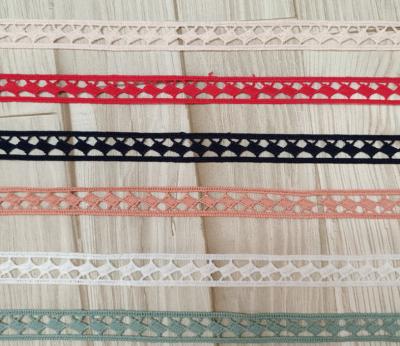 China DIY Clothing Accessories Colorful Handmade Milk Silk Lace Sofa Curtain Water Soluble Lace for sale