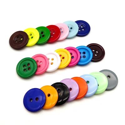 China DIY Dry Cleaning Cartoon Four-eye Color Resin Handmade Buttons for sale