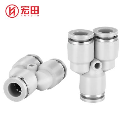 China HongTo High Performance Flexible Pneumatic PY Series Brass Plastic Tubing Light Weight For Compressed Air Fittings And Hose for sale