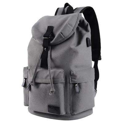 China With USB The Best Travel Young Design College School Canvas Bag Laptop Backpack for sale