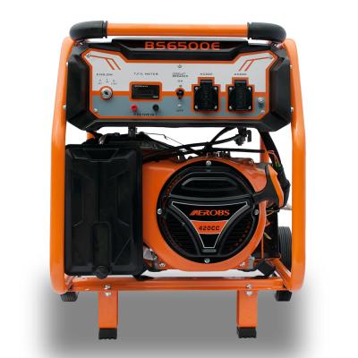 中国 Aerobs BS6500-II 420cc CE Certified Max Power 5.5kw Gasoline Inverter Portable Generator 1.1 販売のため