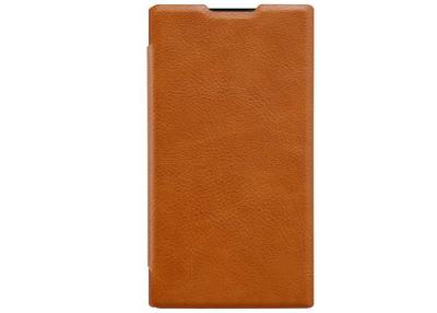 China Brown Sony Xperia XA2 Leather Case , Fashionable PU Leather Card Slot Case for sale