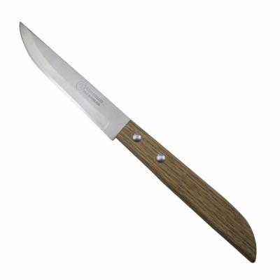 China Sustainable Edge 4-1/2 Inch Non-Serrated Steak Knife With Wood Handle for sale