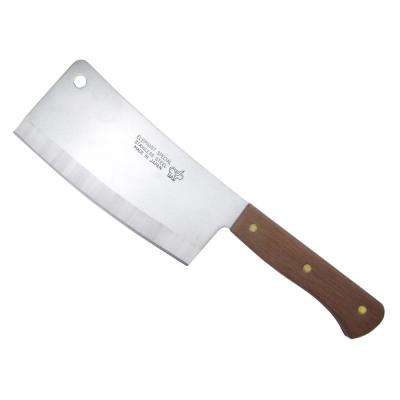 China Durable Heavy Duty 8 Inch Chinese Cleaver With Wooden Handle for sale