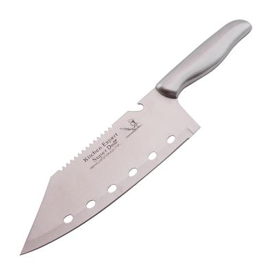 China Sustainable 7 Inch Multifunction Cleaver Knife With Bottle Opener for sale