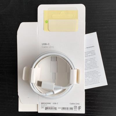 China Mobile phone 2M 1m usb c charging cable type c to type c charger cable with original package for iphone 11 12 pro 6 7 8 max X plus XS max for sale