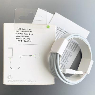 China Fast Charging+Data Transfer High Quality 1M 2M USB Data Cable For iPhone 12 Mobile Charger Cable For iPhone Charger With Retail Packing Package for sale