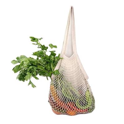China 100% Organic Eco-Friendly Cotton Fruit Grocery Wholesale Waterproof Mesh Reusable String Net Shopping Bags Foldable Custom Branded for sale