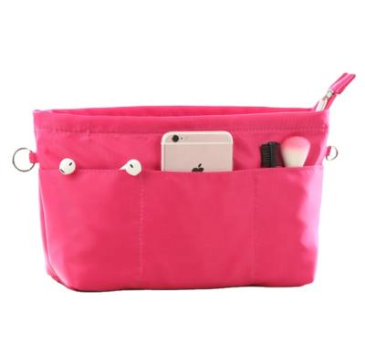 China Fashion BSCI ISO Sedex FAMA Glitter Felt Liner Fashion ROSE Multifunctional Makeup Vanity Bag Cosmetic Organizer For Women for sale