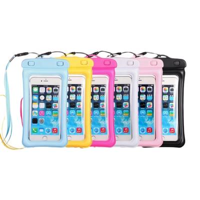 China Competitive Price BSCI ISO Sedex FAMA Bag PVC Waterproof Cell Phone Cases Clear Pouch Case Water Proof Mobile Phone Bag With Lanyard for sale