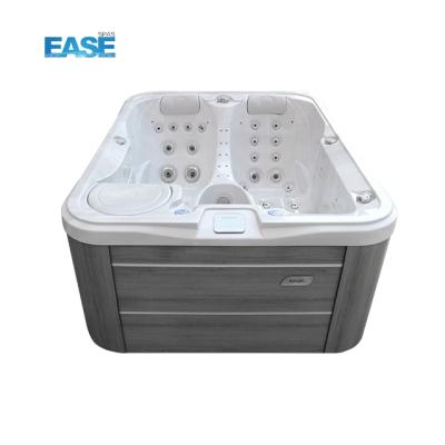 China Banheira de hidromassagem de 350 kg com capacidade para 3 pessoas com aquecedor de 3 kW, luz e filtro à venda